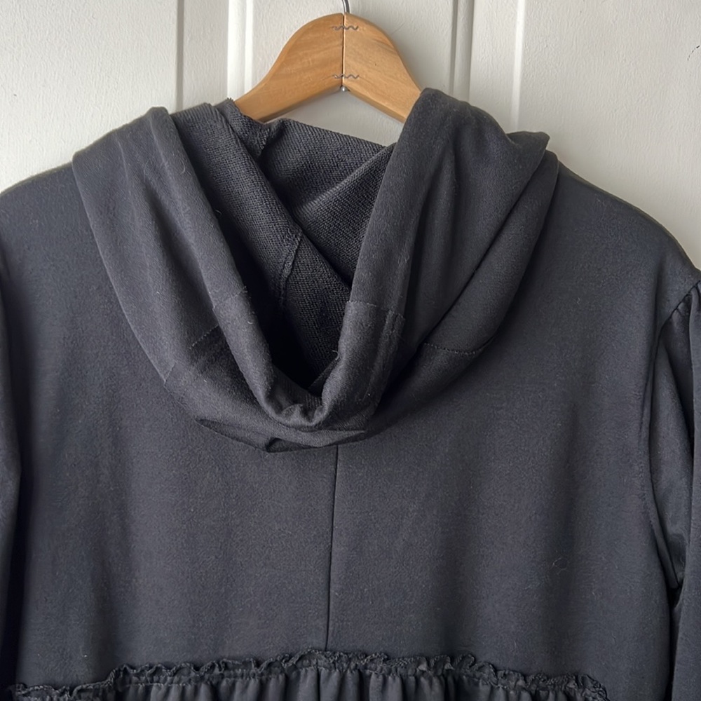 NWOT never worn. HYFVE tiered zip up A line long hoodie - Picture 3 of 11
